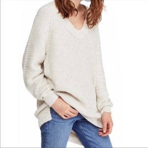 NWOT Free People Oversize Wool Blend Sweater Sz S